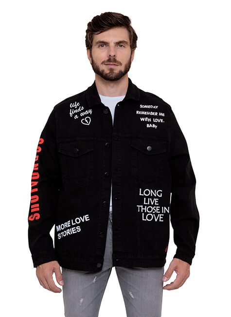 01 jaqueta masculina street black doct