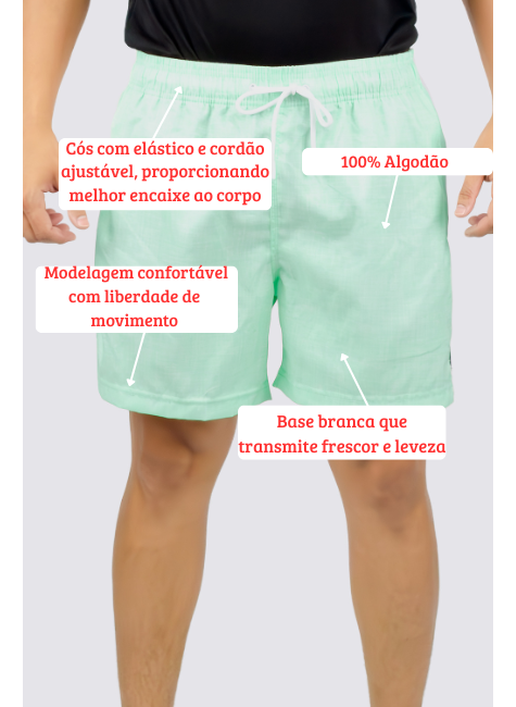 Shorts Praia DOCT PREMIUM - Ciano